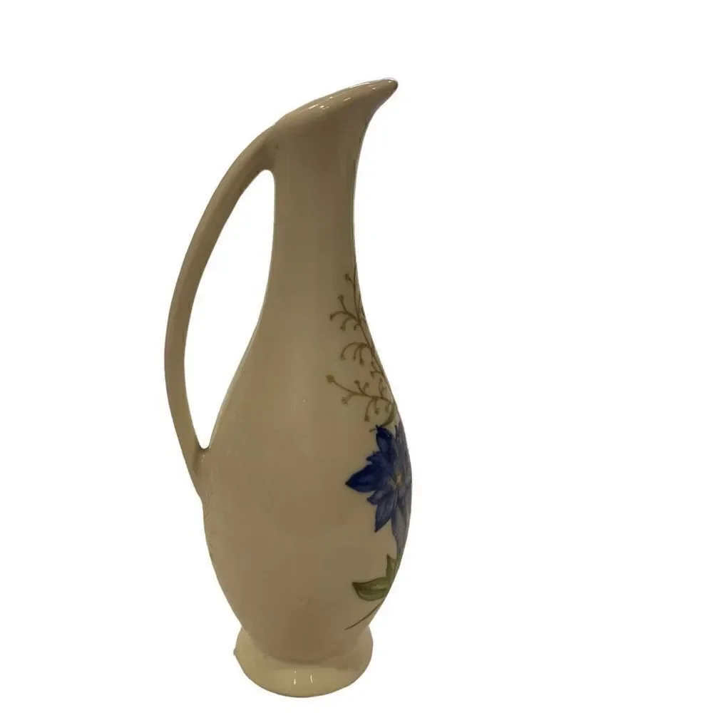 Vase (Inhalt?) Vintage Small Floral Vase with Handle 6-5/8‎ by 2-1/2” No Damage